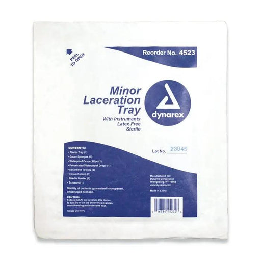 Minor Laceration Tray with Instruments Sterile